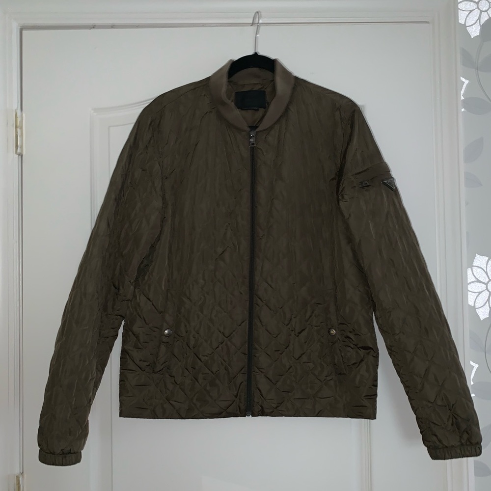 Prada Men’s Military Green Bomber Jacket